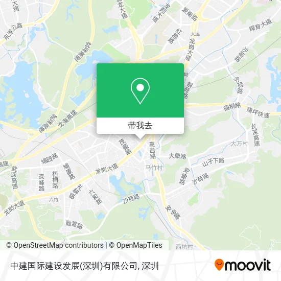 中建国际建设发展(深圳)有限公司地图