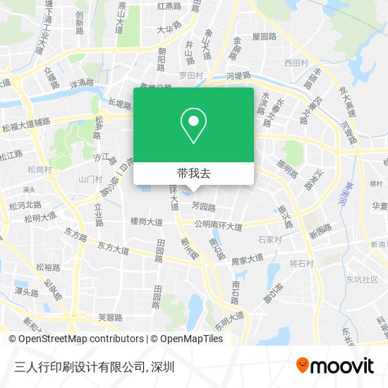 三人行印刷设计有限公司地图