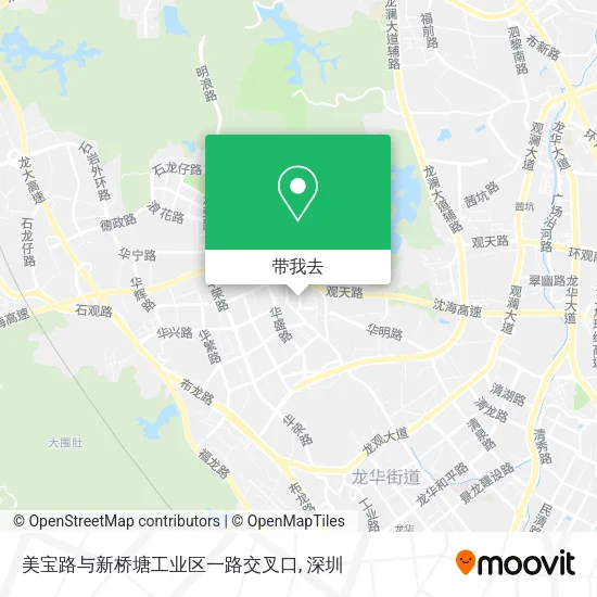 美宝路与新桥塘工业区一路交叉口地图