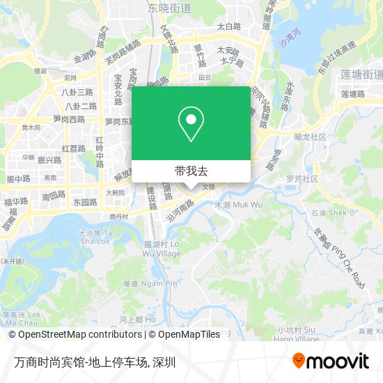 万商时尚宾馆-地上停车场地图