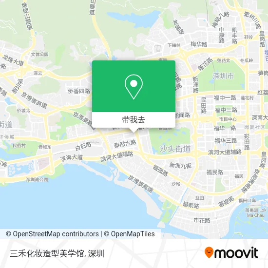 三禾化妆造型美学馆地图