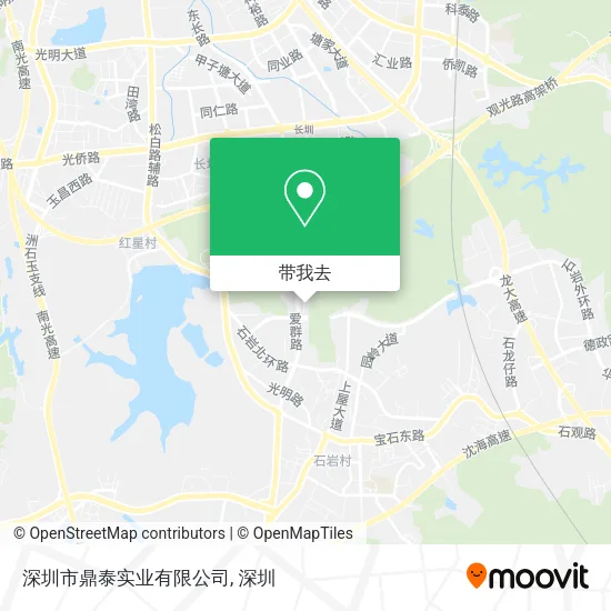 深圳市鼎泰实业有限公司地图