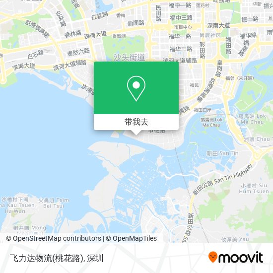 飞力达物流(桃花路)地图