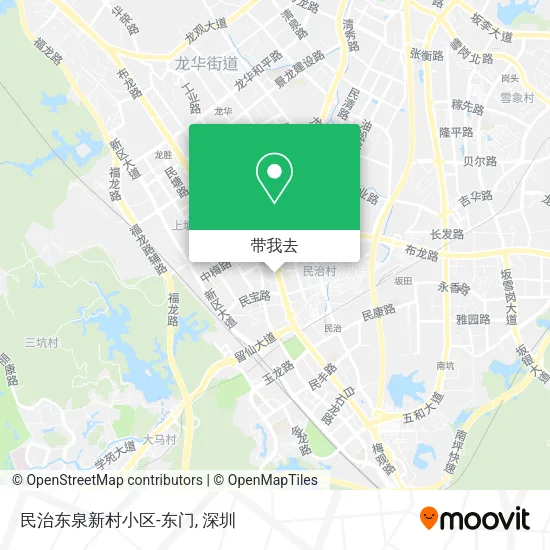民治东泉新村小区-东门地图