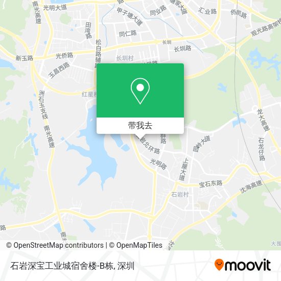 石岩深宝工业城宿舍楼-B栋地图