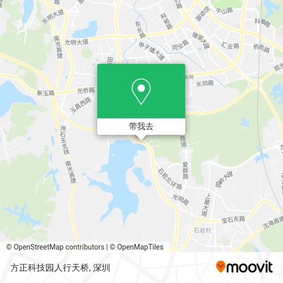 方正科技园人行天桥地图
