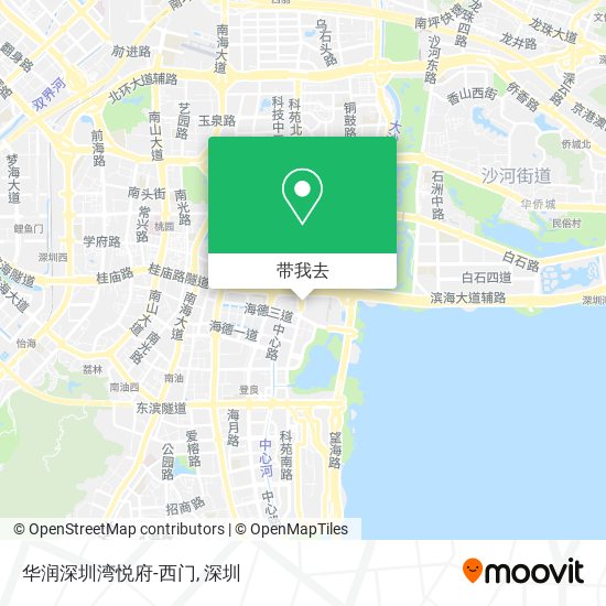 华润深圳湾悦府-西门地图