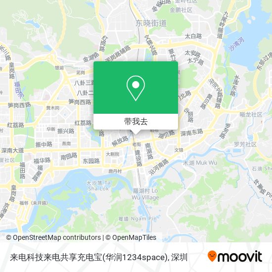 来电科技来电共享充电宝(华润1234space)地图