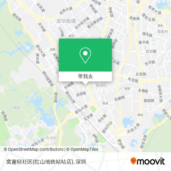 窝趣轻社区(红山地铁站站店)地图