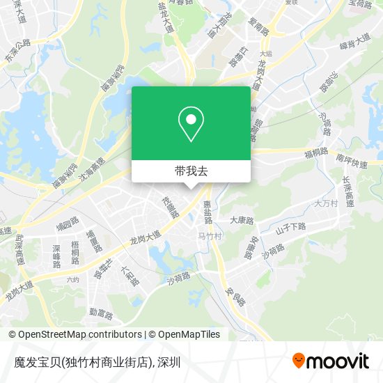 魔发宝贝(独竹村商业街店)地图