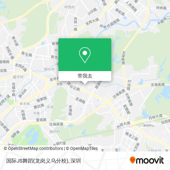 国际JS舞蹈(龙岗义乌分校)地图