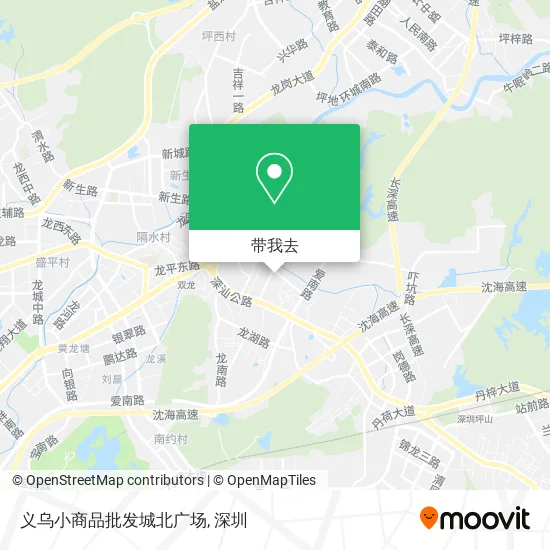 义乌小商品批发城北广场地图