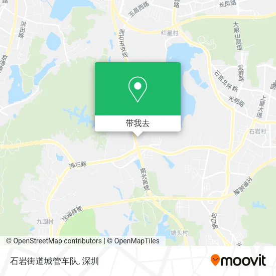 石岩街道城管车队地图