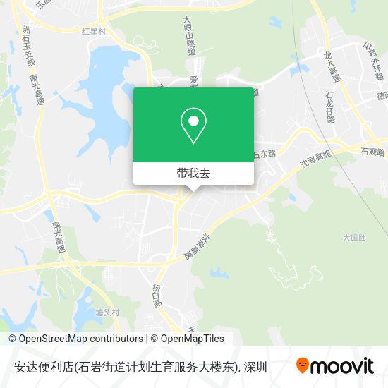 安达便利店(石岩街道计划生育服务大楼东)地图