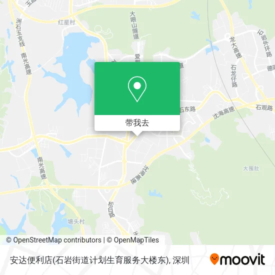 安达便利店(石岩街道计划生育服务大楼东)地图