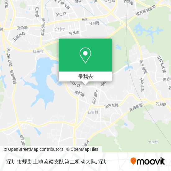 深圳市规划土地监察支队第二机动大队地图