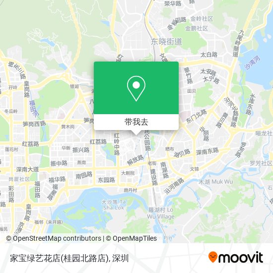 家宝绿艺花店(桂园北路店)地图