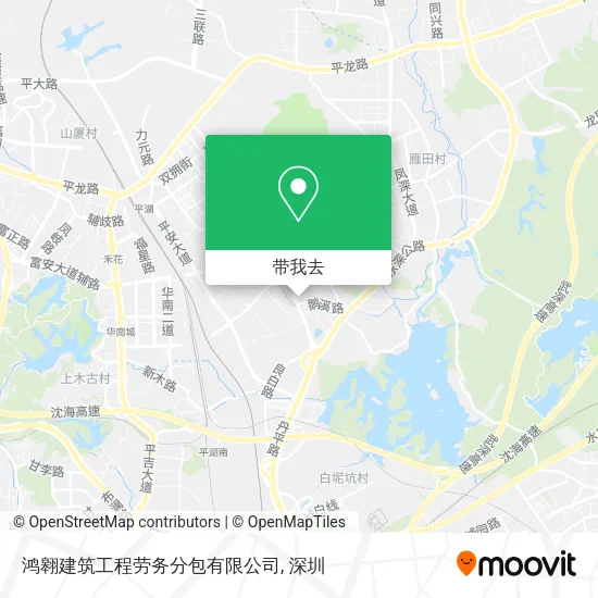 鸿翱建筑工程劳务分包有限公司地图