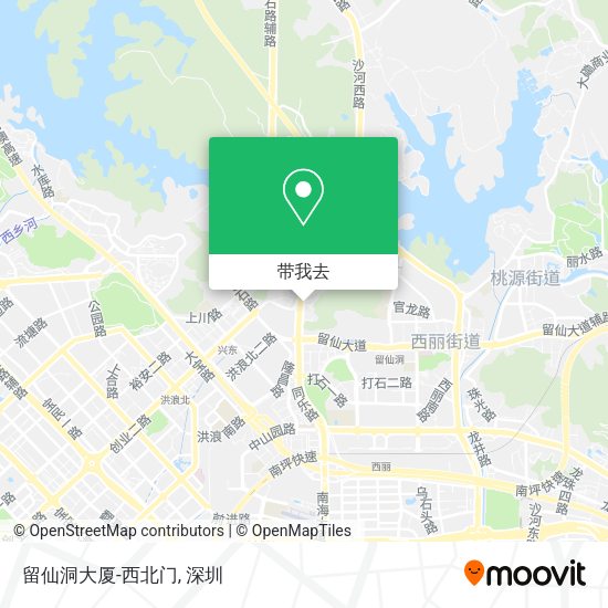 留仙洞大厦-西北门地图