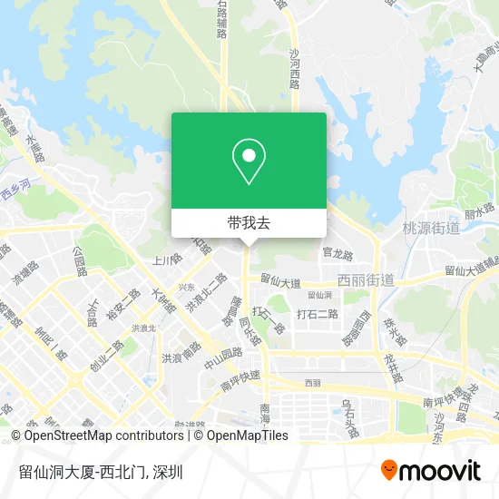 留仙洞大厦-西北门地图