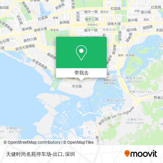 天健时尚名苑停车场-出口地图