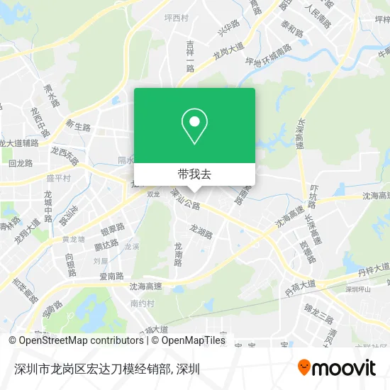 深圳市龙岗区宏达刀模经销部地图
