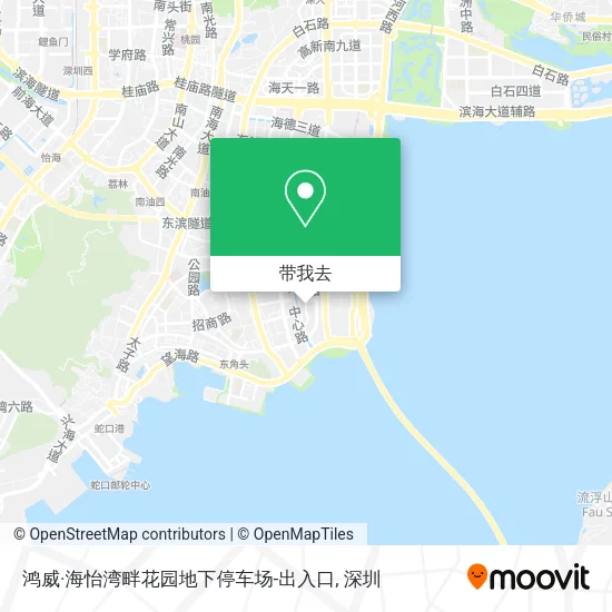 鸿威·海怡湾畔花园地下停车场-出入口地图