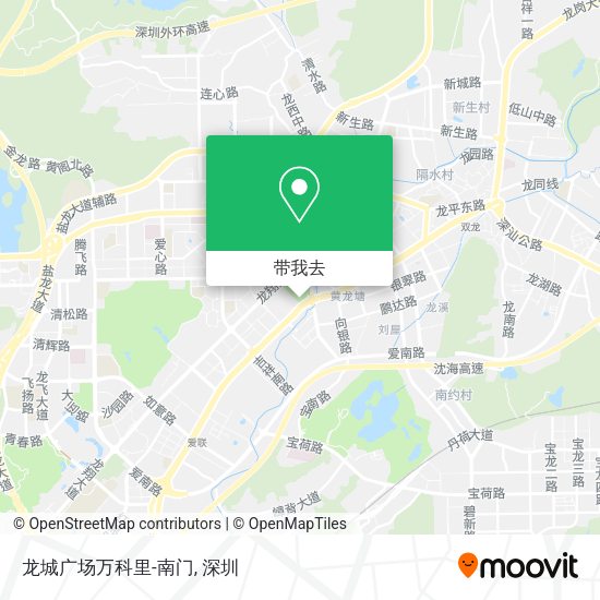 龙城广场万科里-南门地图