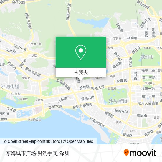 东海城市广场-男洗手间地图