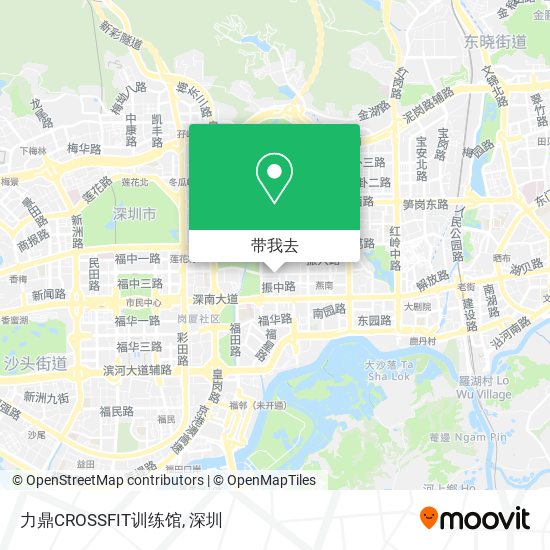 力鼎CROSSFIT训练馆地图