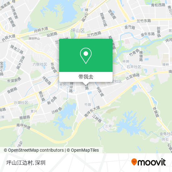 坪山江边村地图