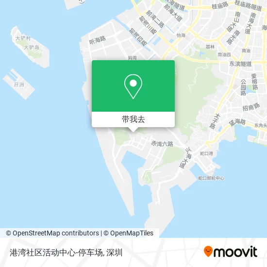 港湾社区活动中心-停车场地图