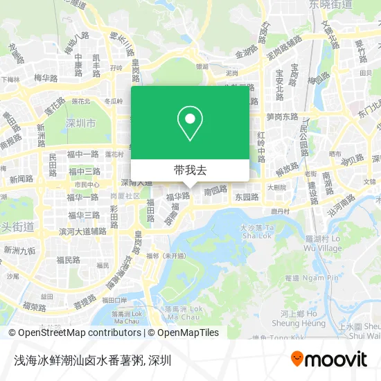 浅海冰鲜潮汕卤水番薯粥地图