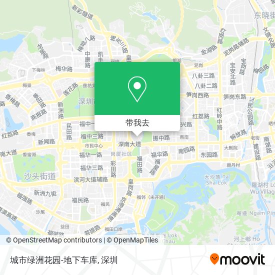 城市绿洲花园-地下车库地图