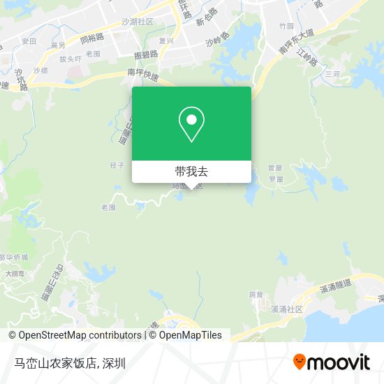 马峦山农家饭店地图