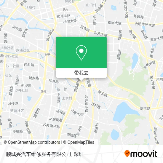 鹏城兴汽车维修服务有限公司地图