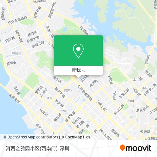 河西金雅园小区(西南门)地图