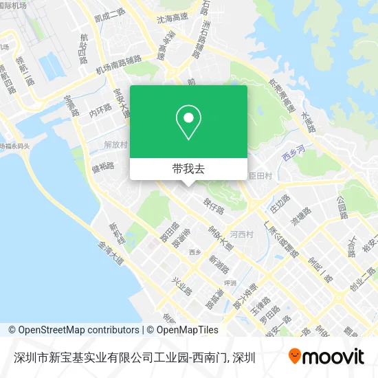 深圳市新宝基实业有限公司工业园-西南门地图