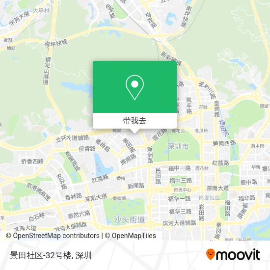 景田社区-32号楼地图