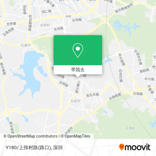Y180/上排村路(路口)地图
