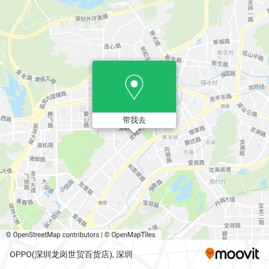 OPPO(深圳龙岗世贸百货店)地图
