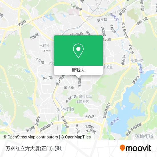 万科红立方大厦(正门)地图