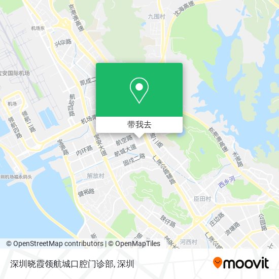 深圳晓霞领航城口腔门诊部地图