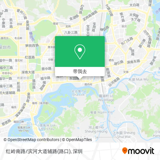 红岭南路/滨河大道辅路(路口)地图