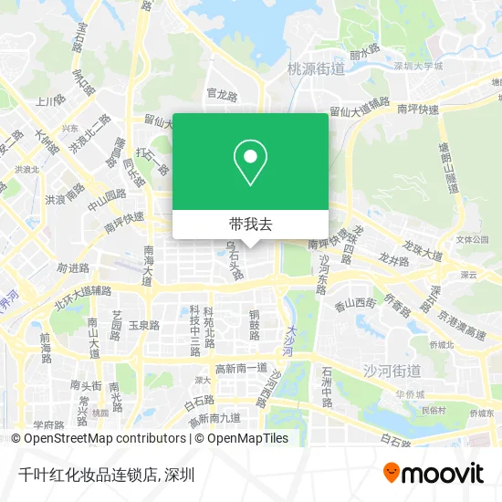 千叶红化妆品连锁店地图