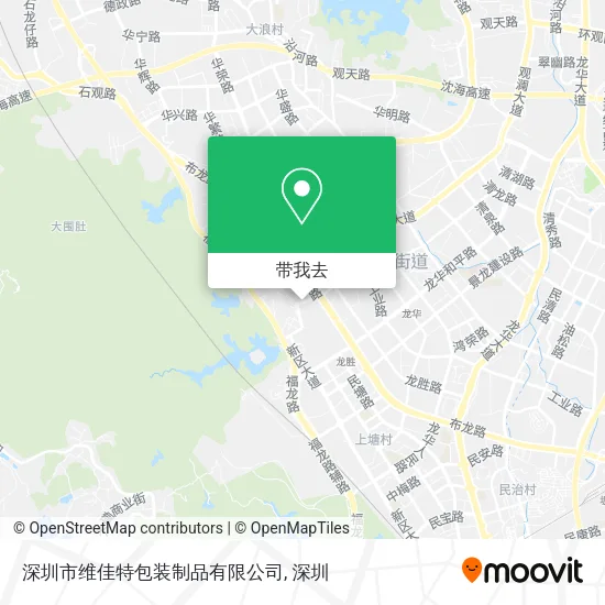 深圳市维佳特包装制品有限公司地图