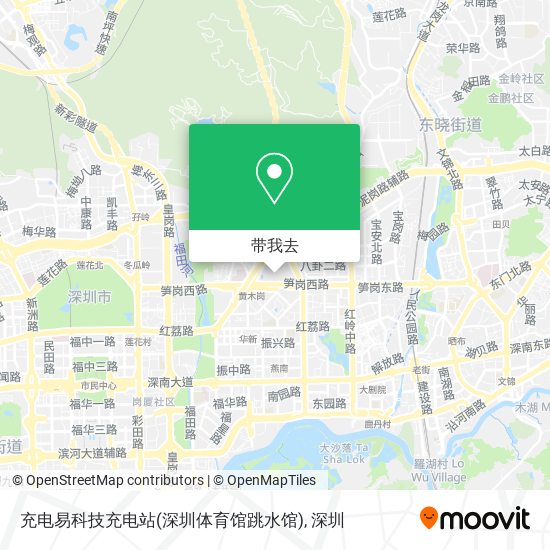 充电易科技充电站(深圳体育馆跳水馆)地图