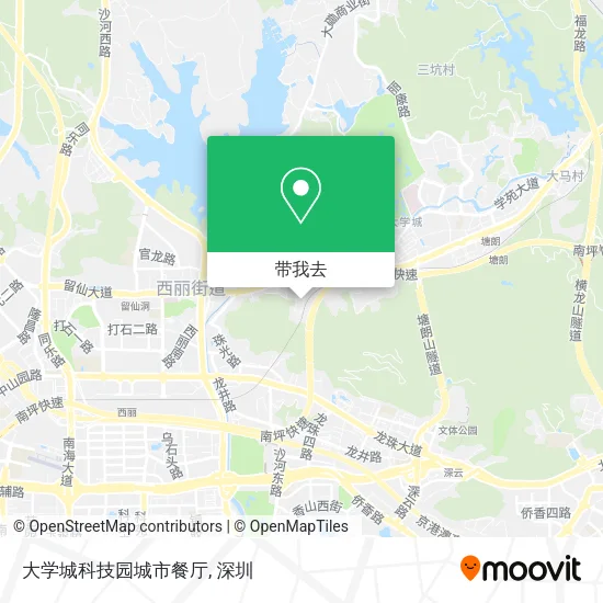 大学城科技园城市餐厅地图