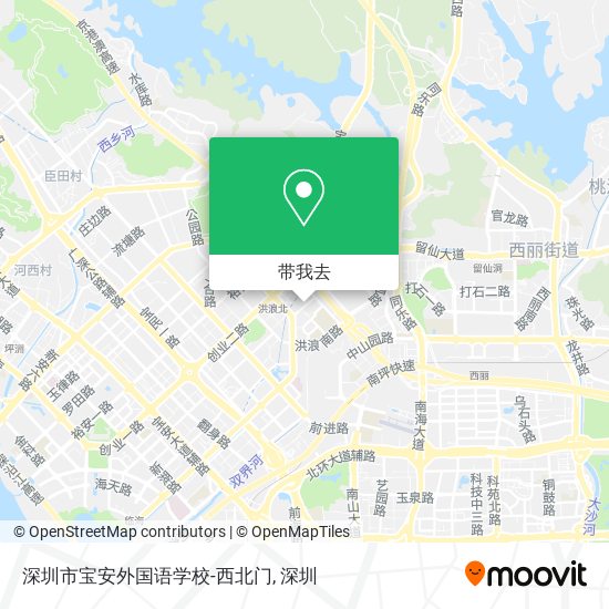 深圳市宝安外国语学校-西北门地图