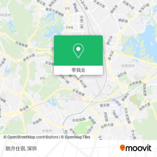 朗月住宿地图